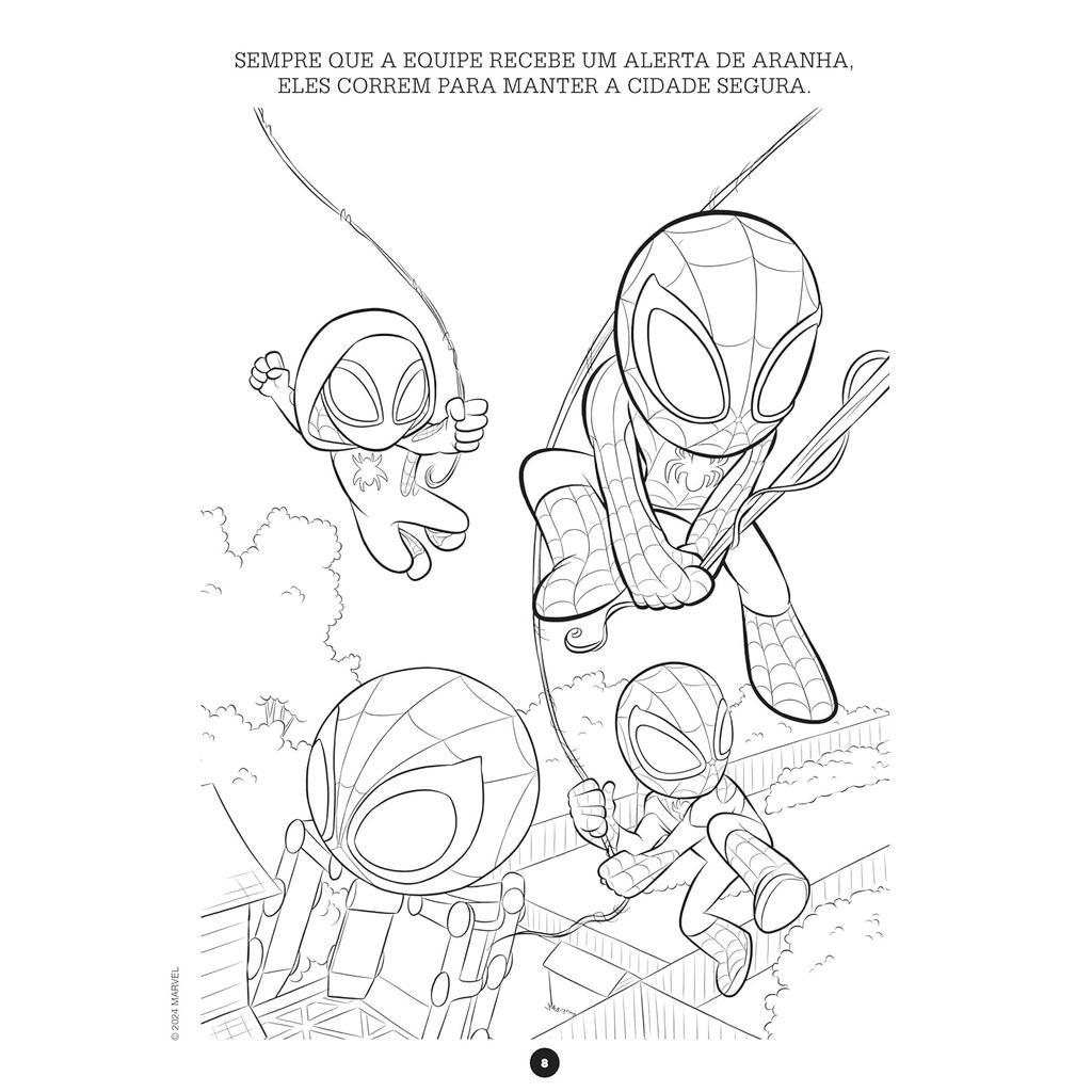 Colorir e Aprender Marvel | Spidey 1 Aranha · foto 2