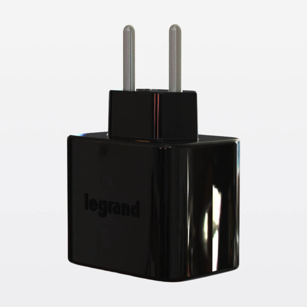 Adaptador Contra Surtos Elétricos Dps Tomada 2 Pinos 20A Preto Legrand 030453