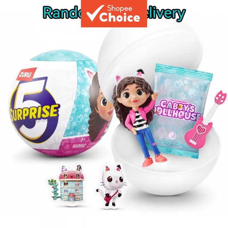 ZURU 5 Surprise Gabby's Dollhouse Egg 5 Colecionáveis Por Ovo Estilos Aleatórios Unboxing Brinquedo Surpresa Para Crianç