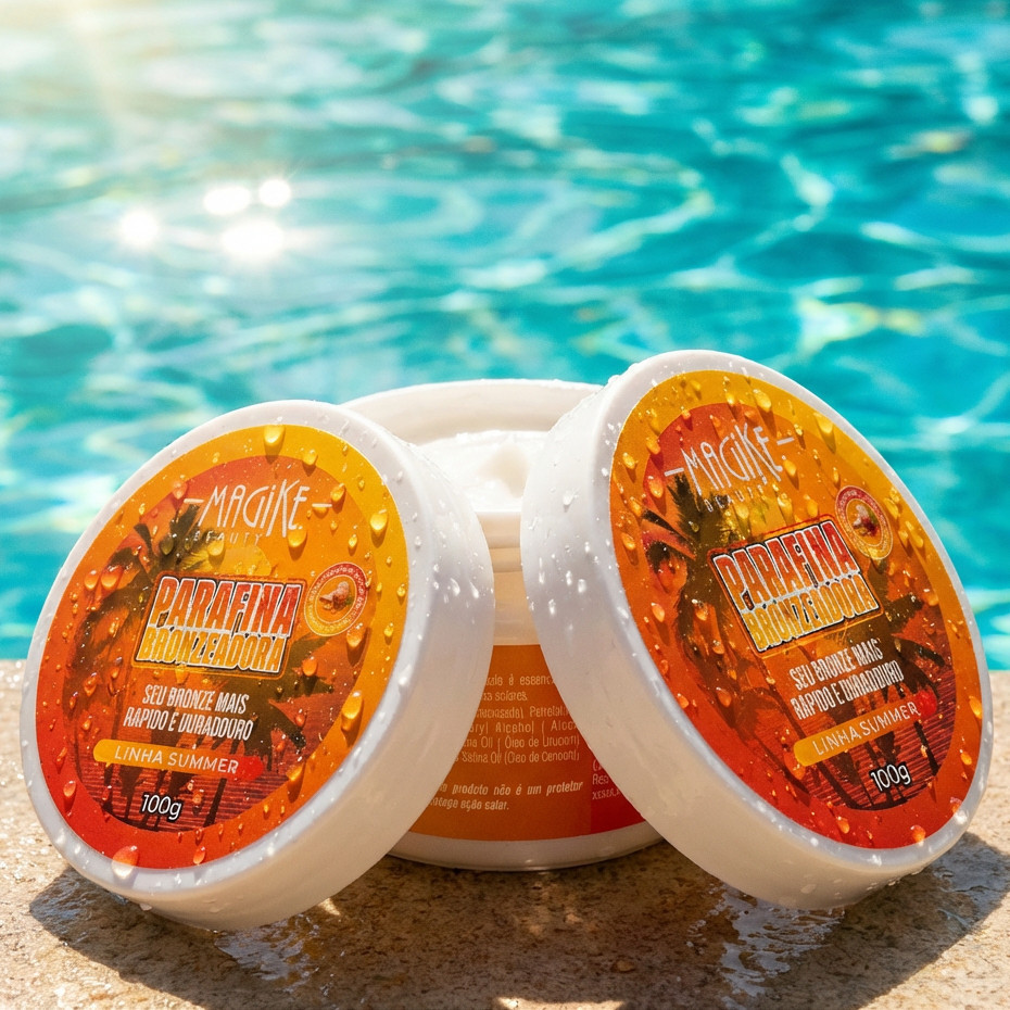 Parafina Bronzeadora Acelerador De Bronzeamento profissional 100g Magike