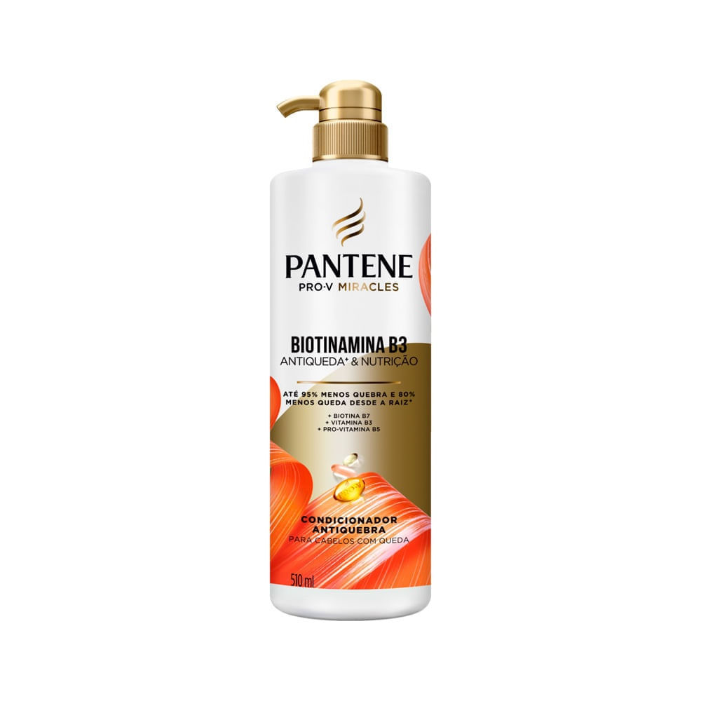 Condicionador Pantene Biotinamina B3 Antiqueda e Nutrição 510ml em Oferta na Shopee