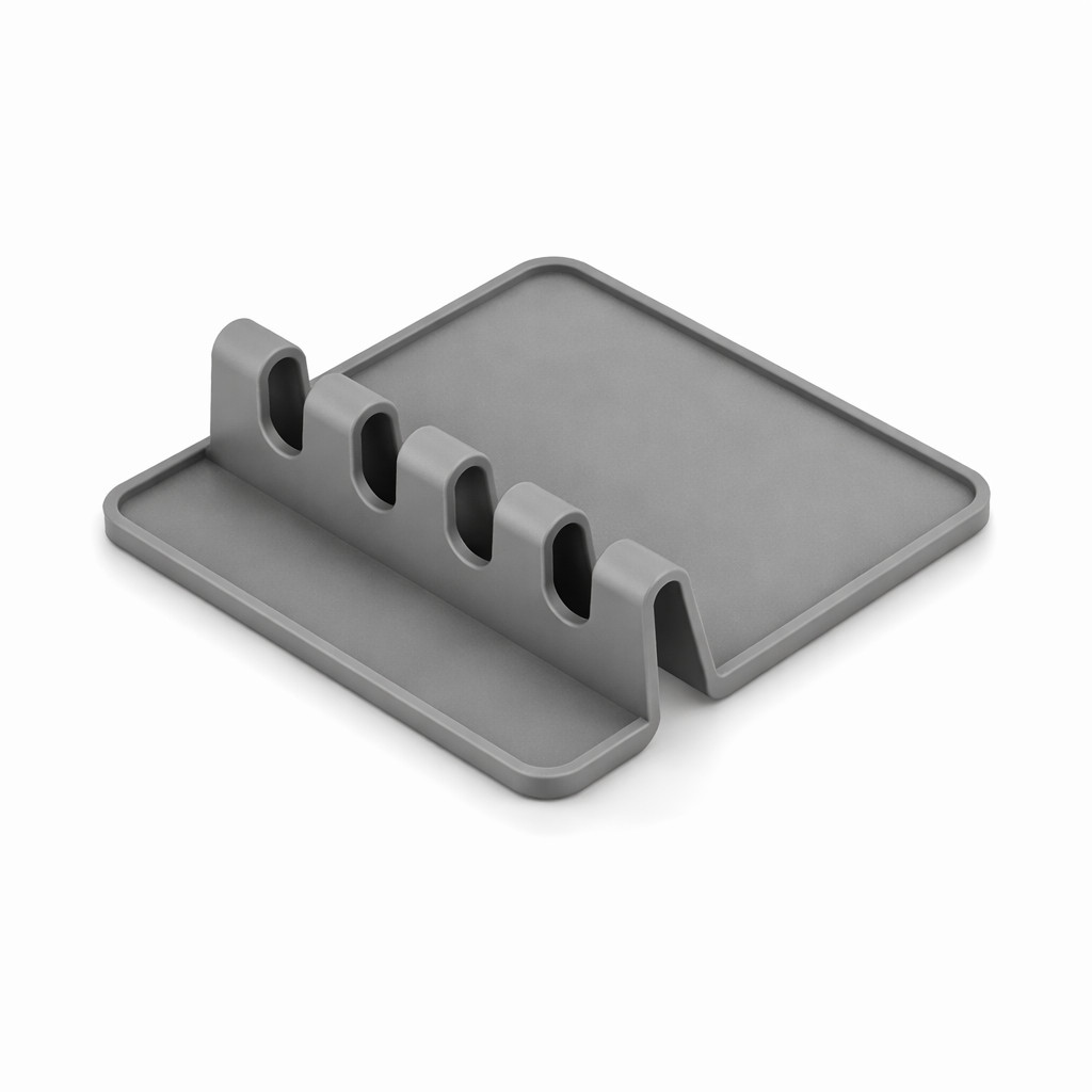 Suporte Descanso Silicone P/ Talheres Cozinha Casambiente Cinza em Oferta na Shopee