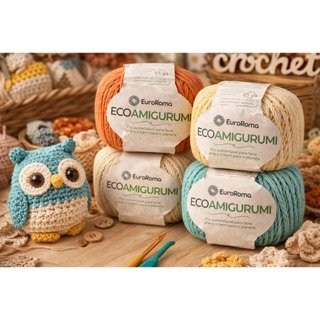 Fio EcoAmigurumi EuroRoma 160g | Sustentável para Amigurumi, Crochê e Artesanato
