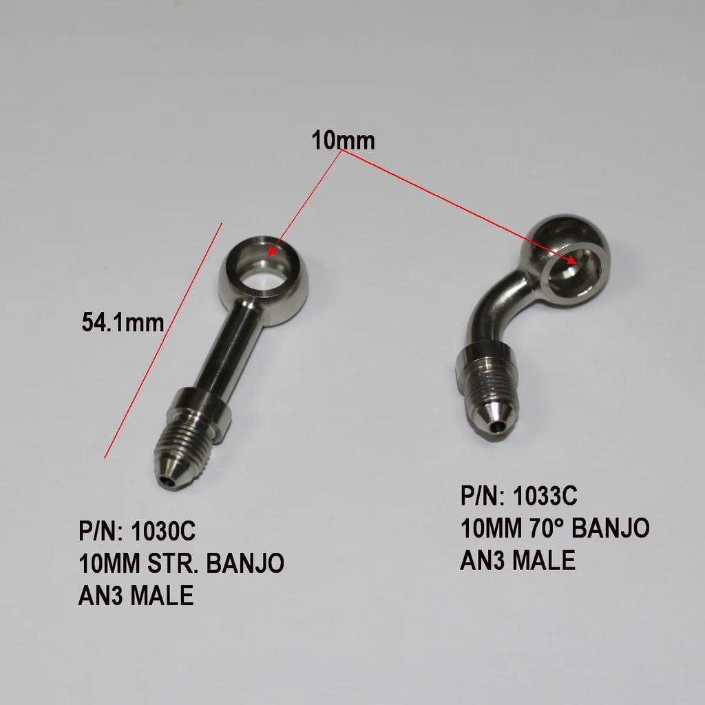 Aço Inoxidável 10mm Str . + 70 ° Acessórios Banjo Para Motocicleta , Motor De Corrida , Carro AN3 , Mangueira De Freio T