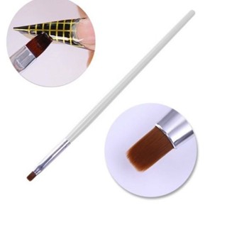 Pincel Para Gel Unhas Alongamento Nails Branco Rosa Unha em Oferta na Shopee