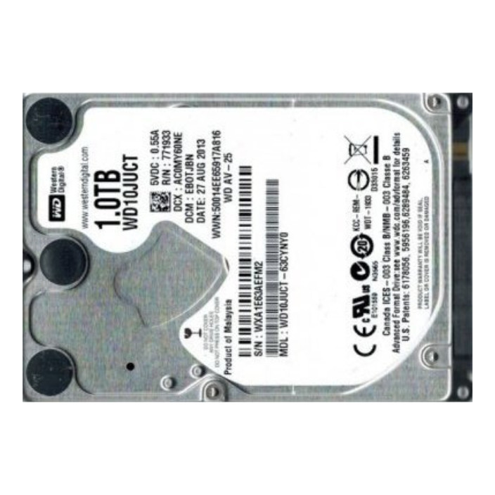 Hd Western Digital 1tb Sata 3gb/s Av-25 Prateado