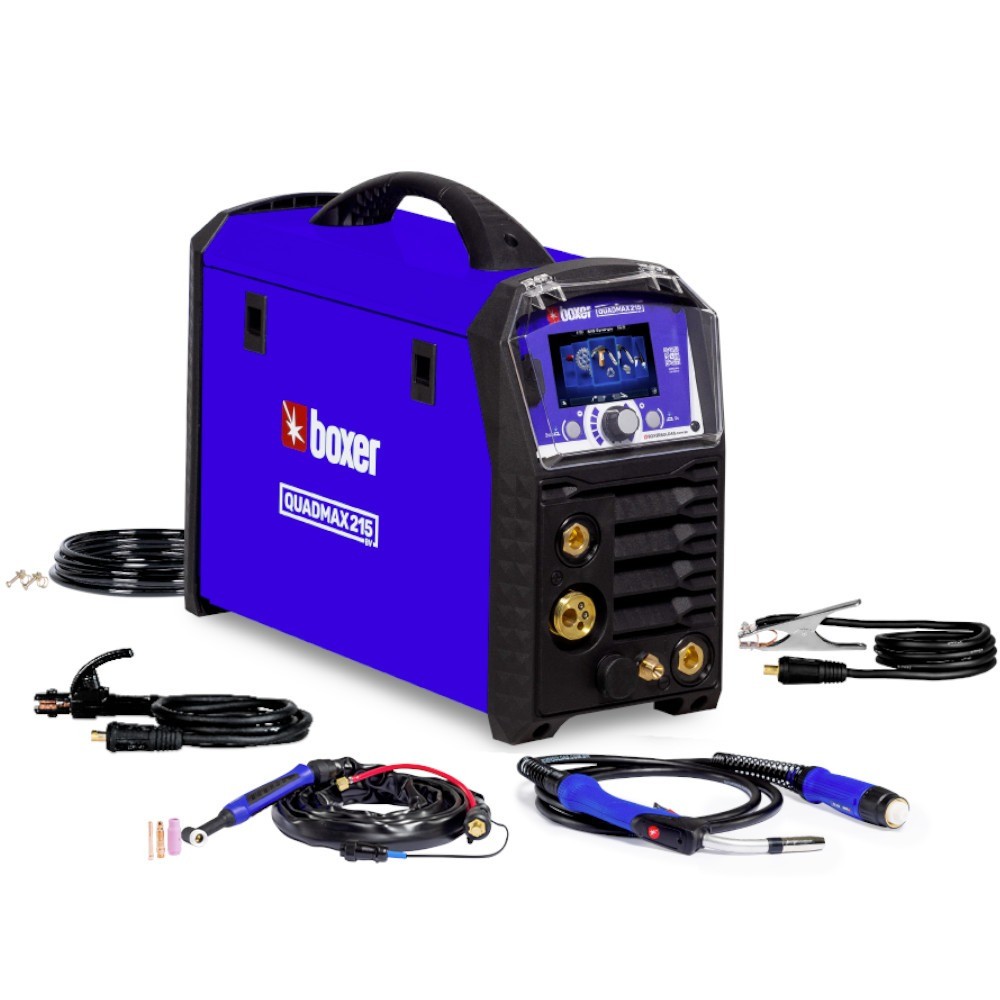 Inversora de Solda Multiprocesso 200A para Eletrodo Mig e Tig - QUADMAX 215 BV Boxer em Oferta na Shopee