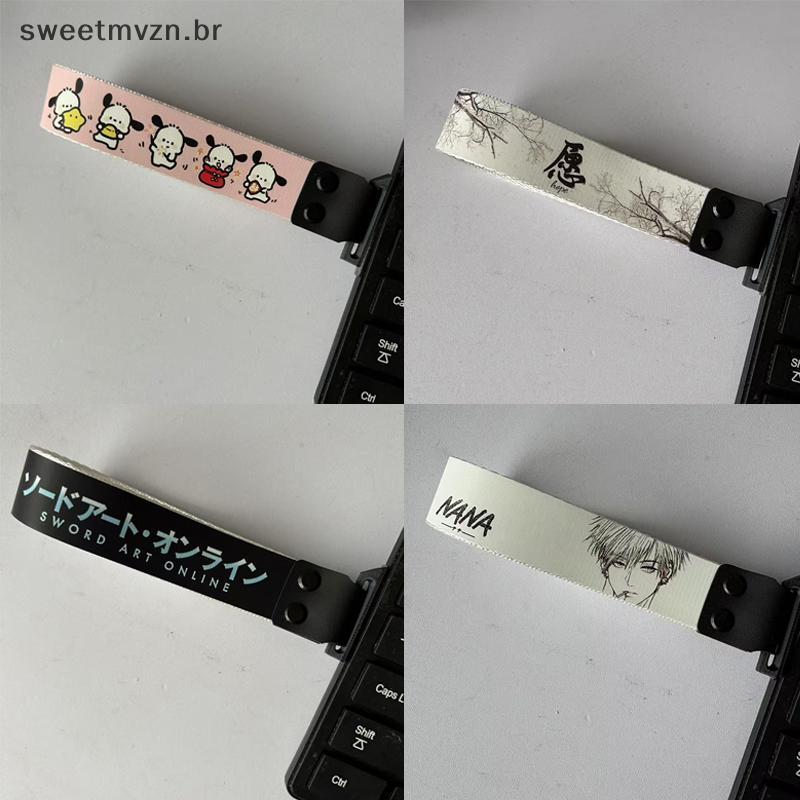 sweetmvzn Moda Anime Teclado Fita Alça De Mecânico Universal Jogos Streamers Decoração Acessórios BR