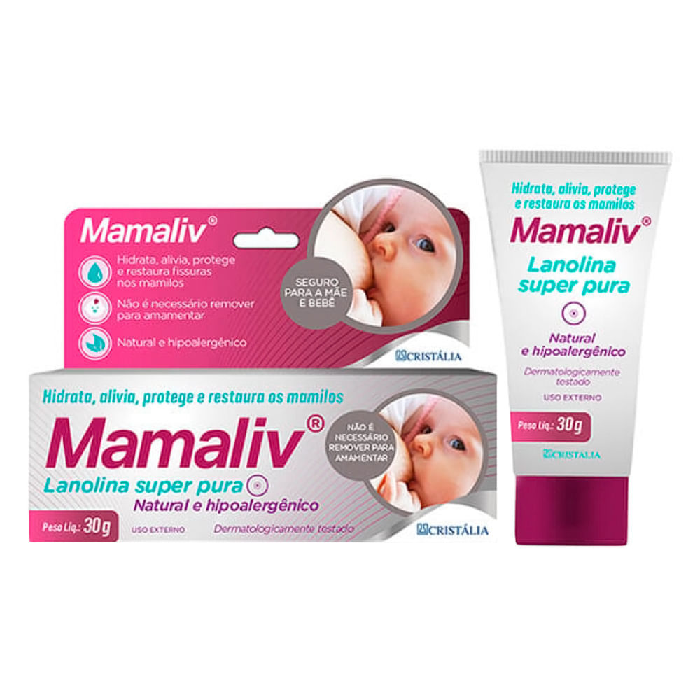 Pomada Mamaliv com Lanolina 30g em Oferta na Shopee