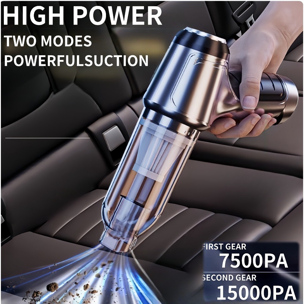 Atualização | Aspirador e Soprador Portátil 5 em 1 Alta Potência e Multifuncional para Limpeza Completa para Carro