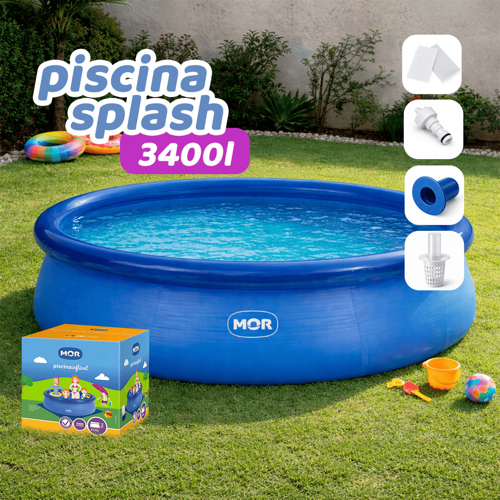 Piscina Inflável Redonda 3400 Litros Fun - Mor em Oferta na Shopee