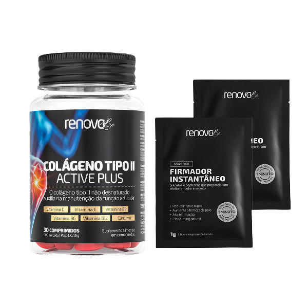 1 Colágenos Tipo 2 e 2 Sachês Sérum Firmador Efeito Lifting