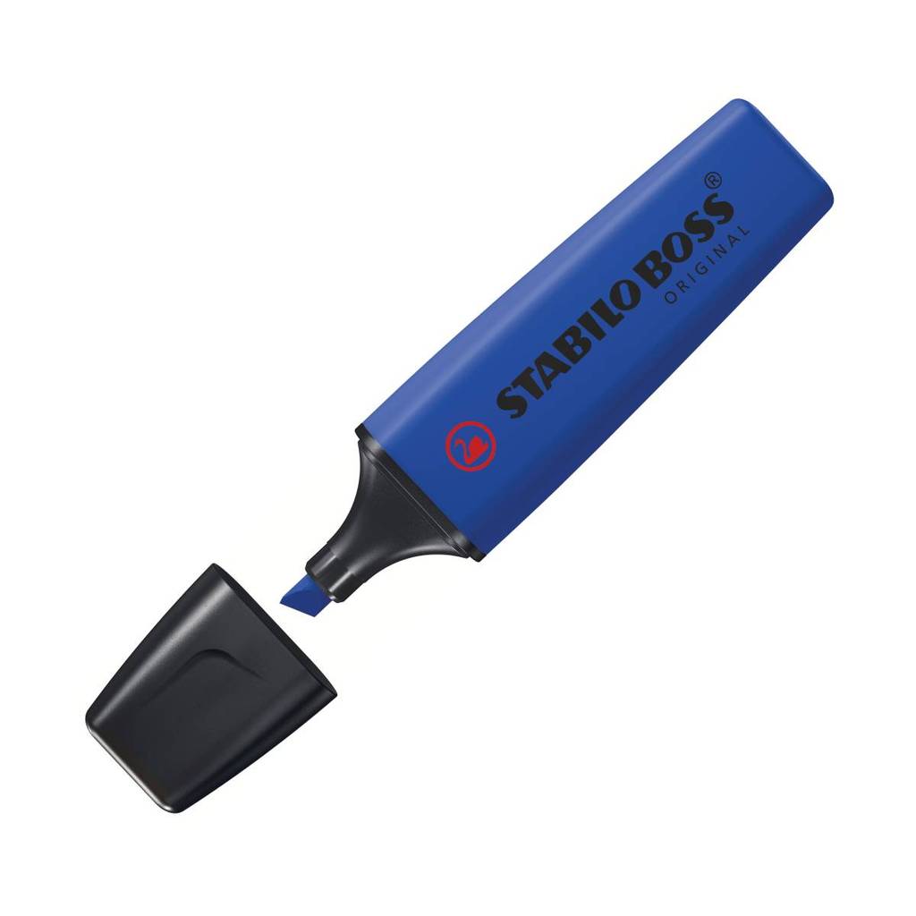 Pincel marca texto Boss Nature Colors Wildflower Ultramarine 70/132 Stabilo em Oferta na Shopee