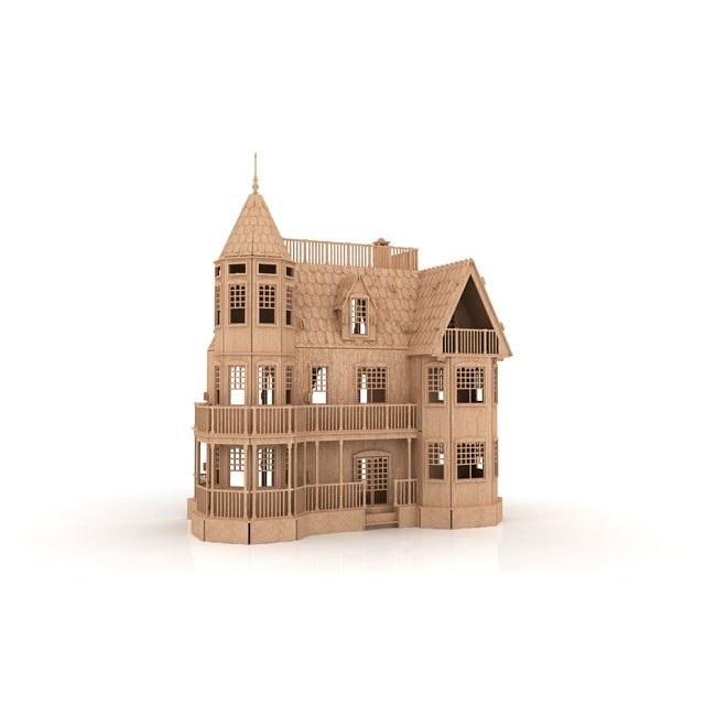 Casinha de Boneca Gotica Grande, Castelo, Mansão feita em mdf
