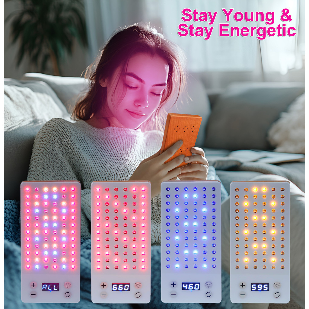 Terapia De Luz Infravermelha led Portátil 450nm 660nm 850nm 595nm Máscara De Fototerapia Facial