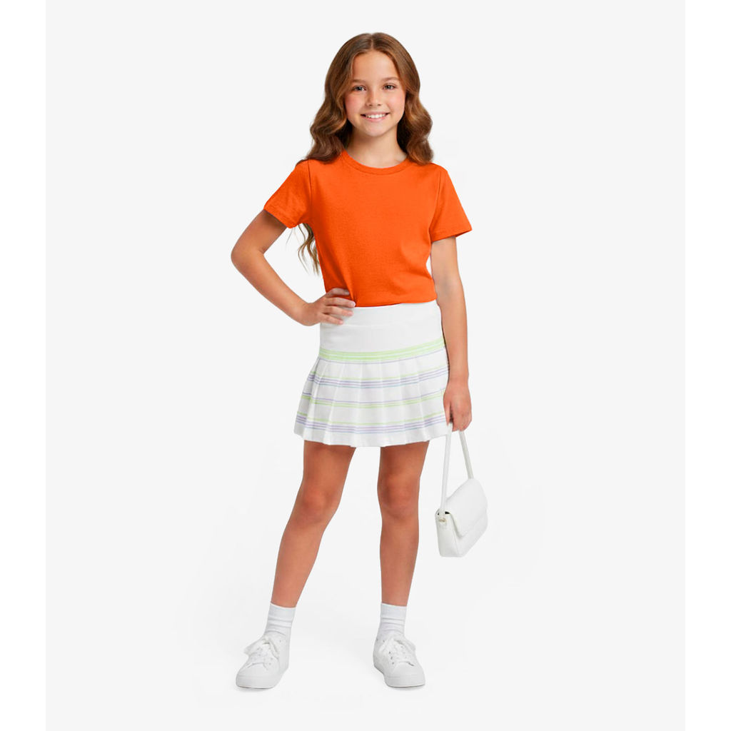 Blusa Básica Infantil Manga Curta Lisa Soletex Laranja em Oferta na Shopee