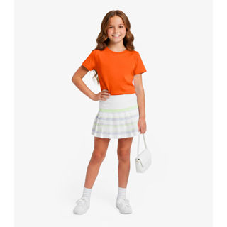 Blusa Básica Infantil Manga Curta Lisa Soletex Laranja em Oferta na Shopee