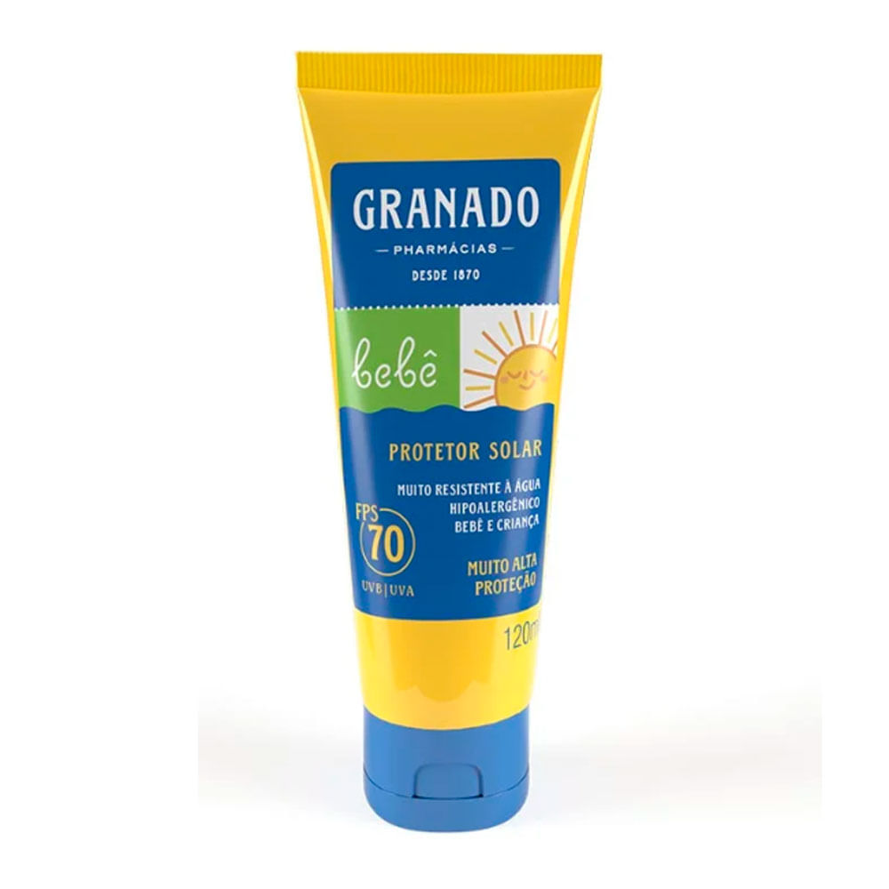 Protetor Solar Granado Bebê FPS 70 120ml em Oferta na Shopee