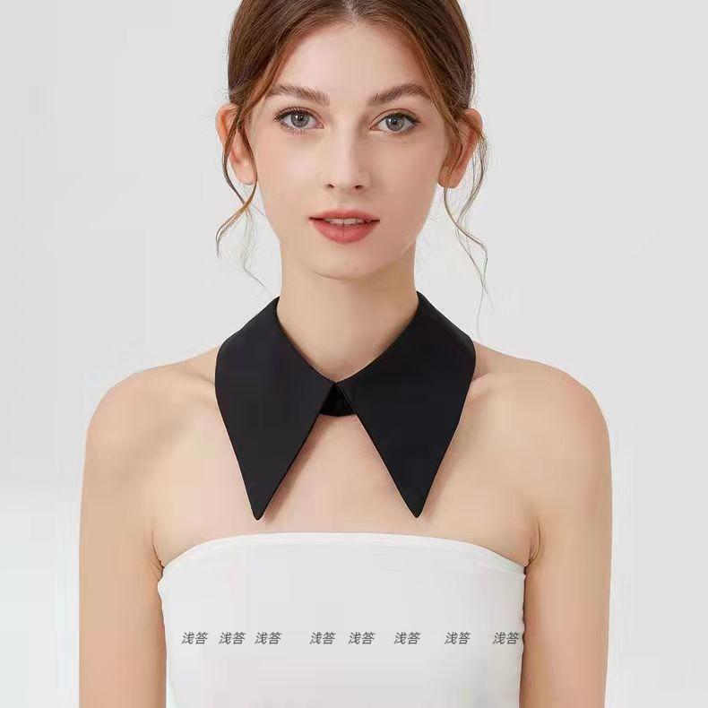 Colar separado colar frontal botão aberto colar falso feminino primavera verão All-Match colar falso simples moda colar