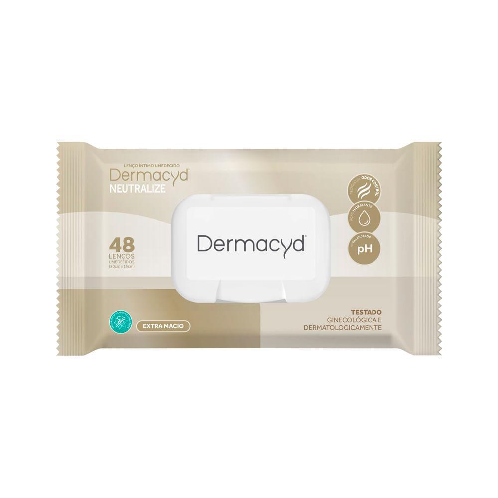 LENÇO INTIMO UMIDECIDO DERMACYD NEUTRALIZE COM 48 UNIDADES EXTRA MACIO