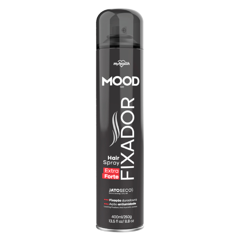 Hair Spray Fixador Mood Care Extra Forte Jato Seco 400ml em Oferta na Shopee