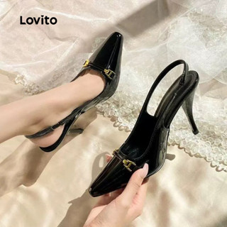 Lovito  Saltos Minimalistas Elegantes para mulheres LFA109112 em Oferta na Shopee