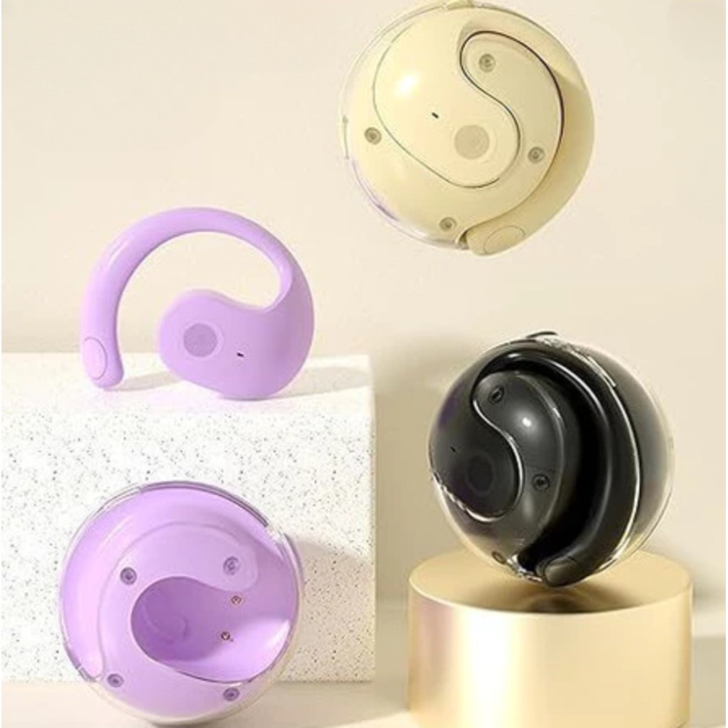 fone de Ouvido Bluetooth TWS Sem Fio, Suporte de Orelha Ergonômico, Anti-Queda, Som Estéreo e Conexão Estável ONELIFE