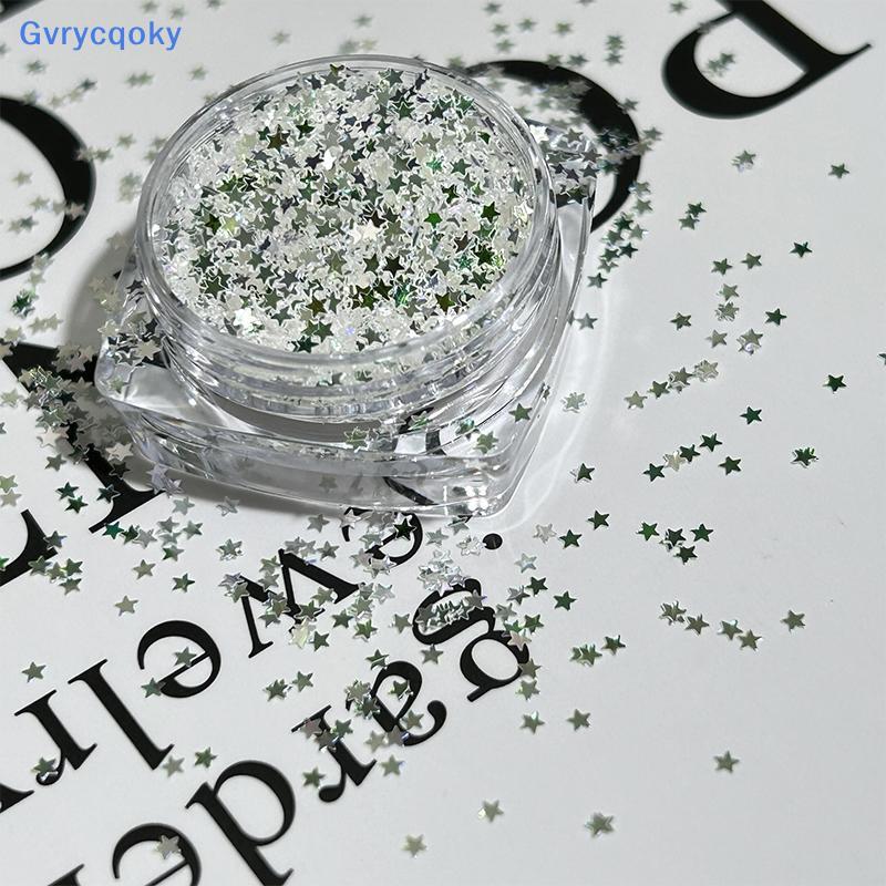 Gvrycqoky 1 Jarra 1mm Mini Estrela Brilhante Glitter Para Unhas Decoração De Design De Salão De Beleza Acessórios Fofos