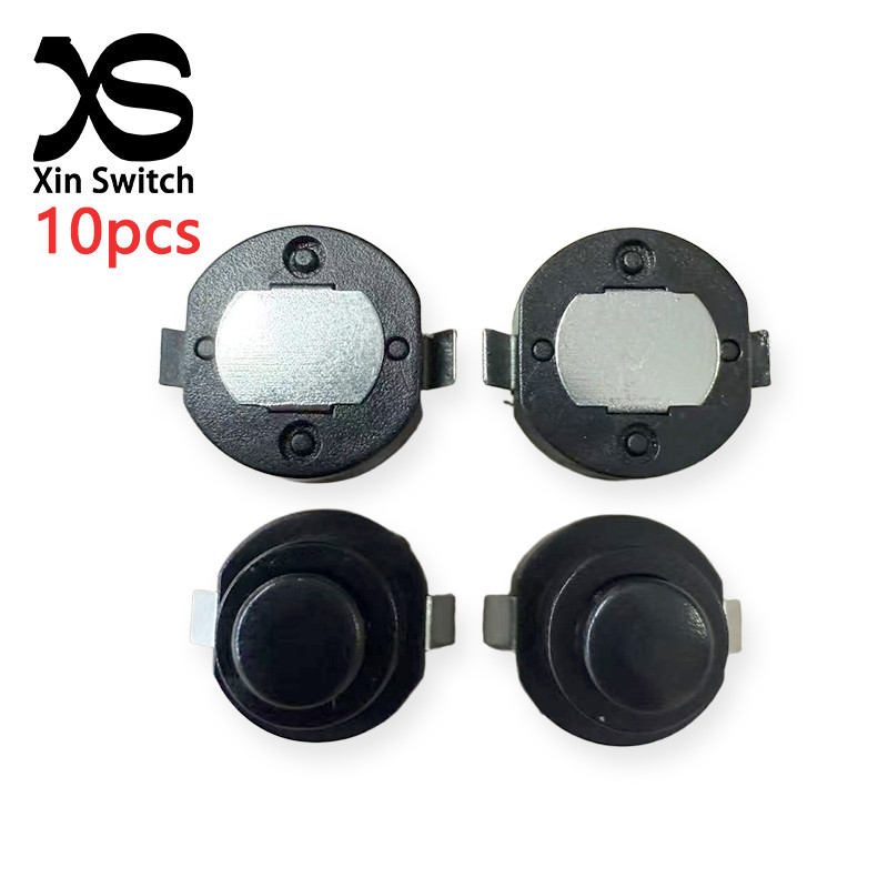10 Pcs KAN-10A Pequeno Interruptor De Lanterna Cônica Circular 10 * 10 1A 250VAC Tipo Patch Botão De Travamento Automáti