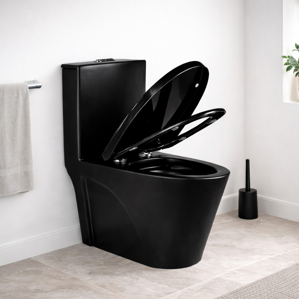 Vaso Sanitário Monobloco Caixaacoplada Privada Londres Preto em Oferta na Shopee