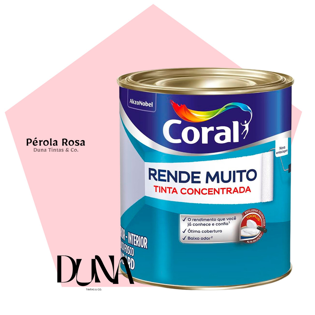 Tinta Coral Rende Muito Rosa Pérola Rosa 800ml