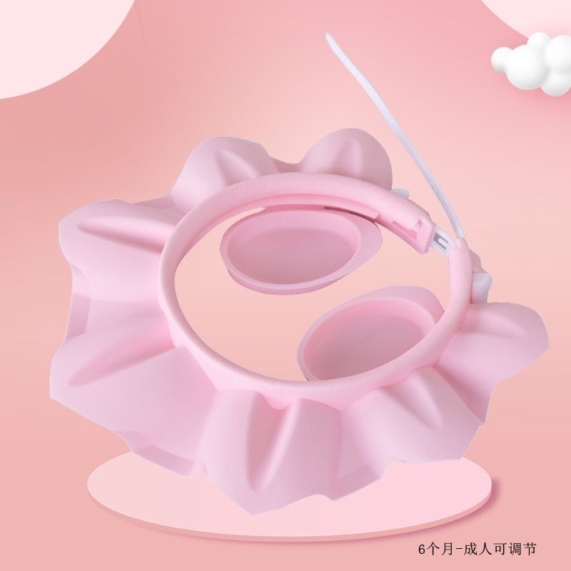 Bebê Silicone shampoo ferramenta útil crianças shampoo boné à prova dwaterproof água proteção de ouvido touca de banho c