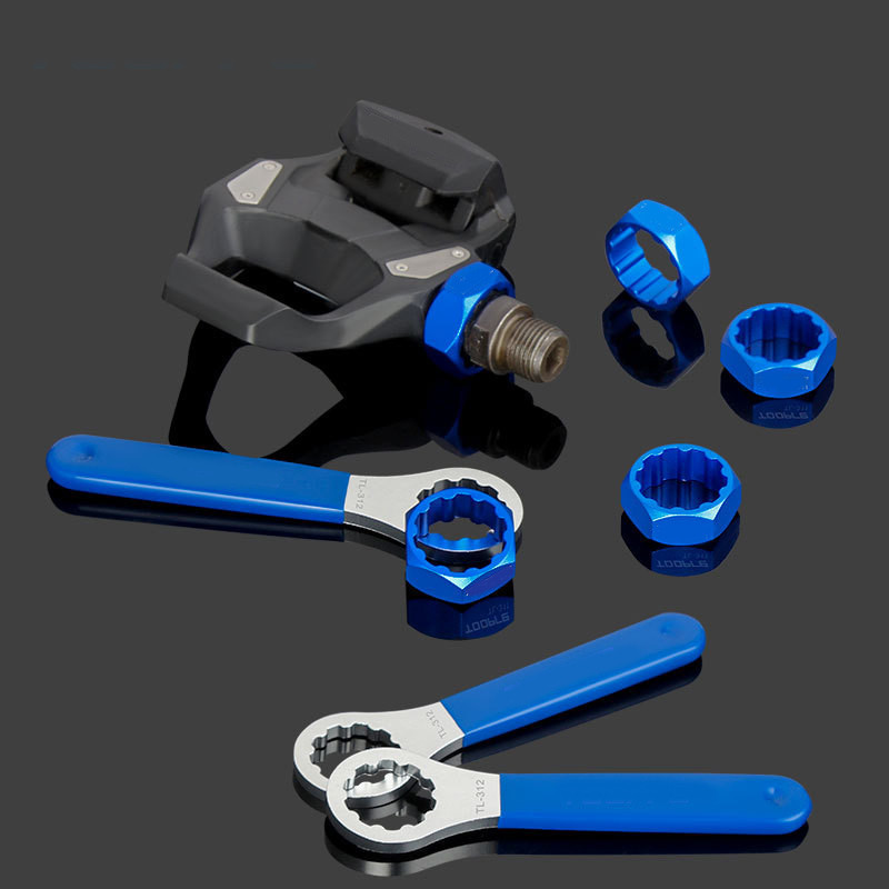 Chave de Remoção de Eixo de Pedal de Bicicleta 10T, Ferramenta para Desmontagem de Eixo e Parafuso de Bloqueio para Peda