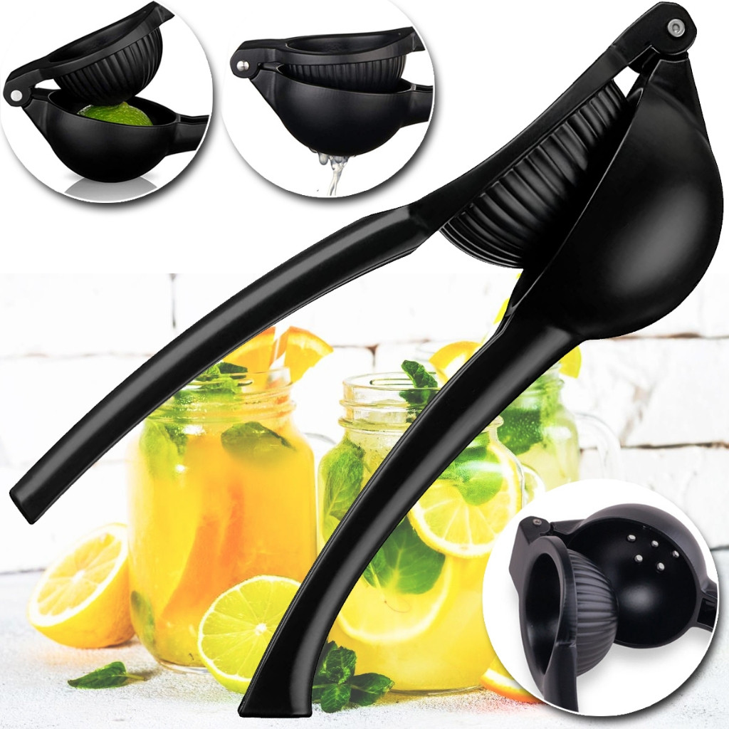 Espremedor De Limão Metal Preto Laranja Verde Amarelo Reforçado Grande Manual Resistente Premium