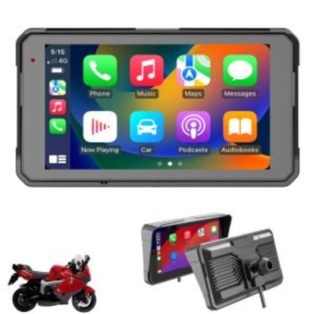 Display para Moto 6.2" IP67 | CarPlay e Android Auto Sem Fio + Kit de Montagem AITEK ACM-M06 em Oferta na Shopee