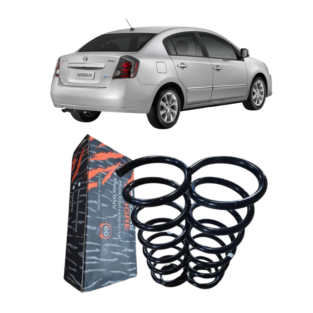 Par Mola Suspensão Traseira GNV Sentra 2007 a 2013