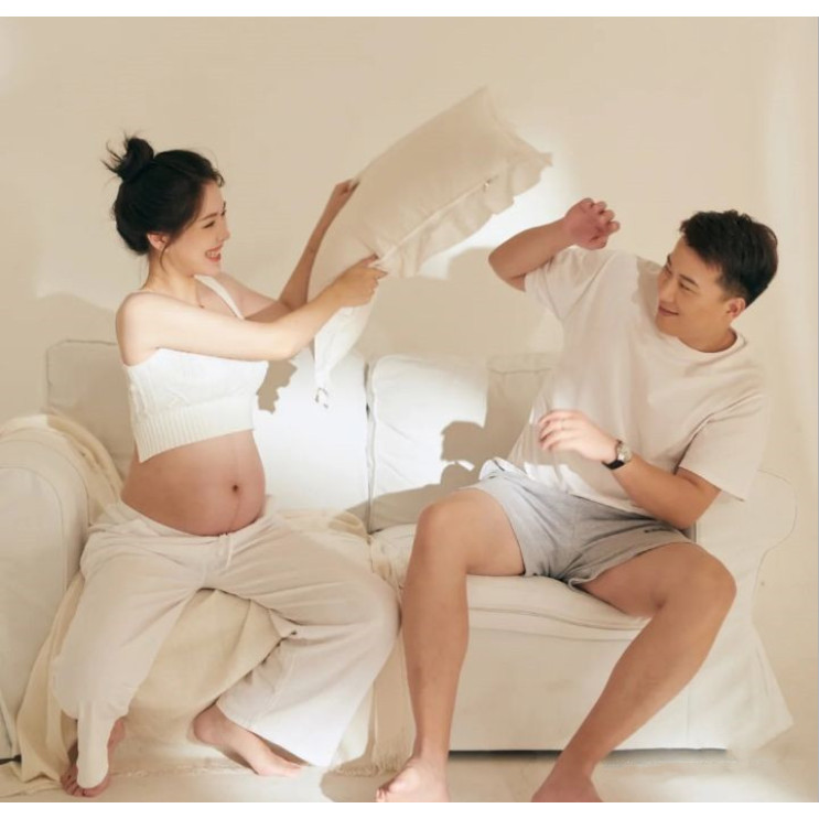 Novo estilo estúdio fotográfico mulheres grávidas casal fotografia roupas versão coreana foto traje moda arte foto roupa