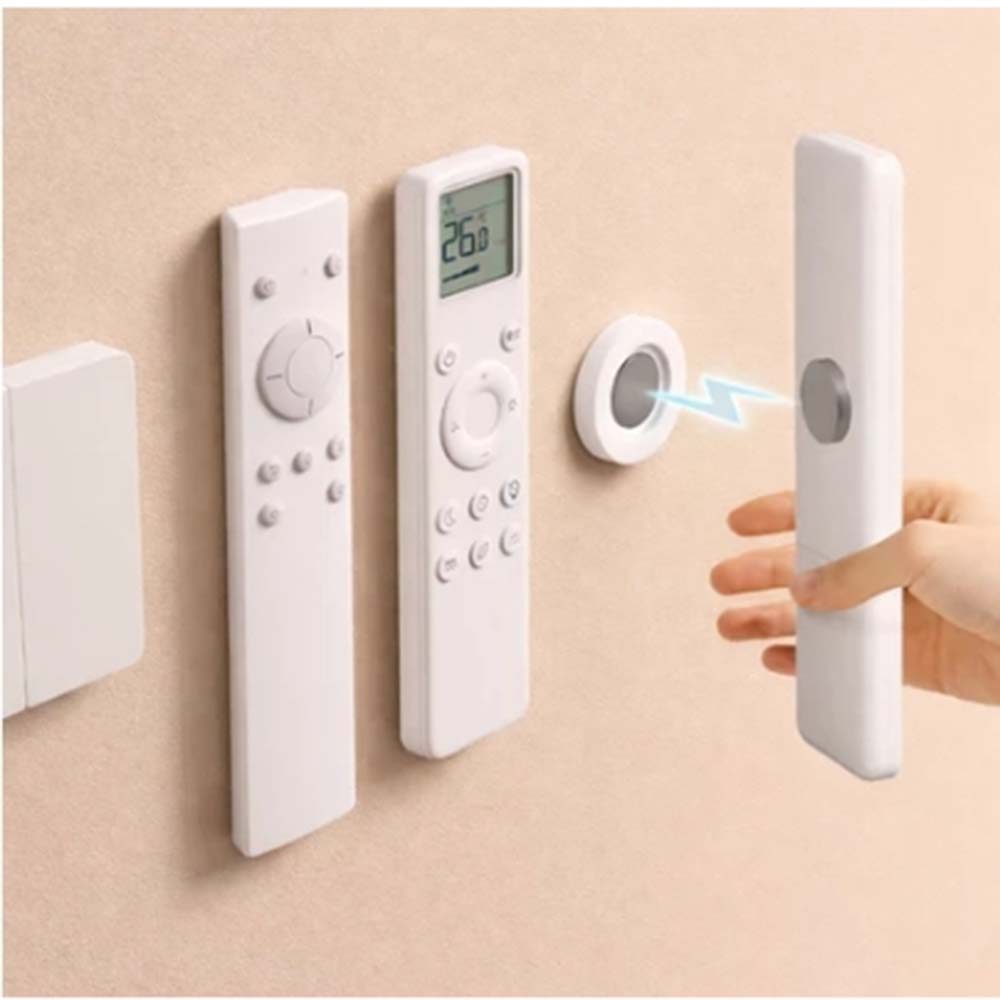 Suporte Parede Adesivo Gancho Imã Organizador Controle Remoto Tv Ar Magnético Fixador Sem Furar Resistente Roteador