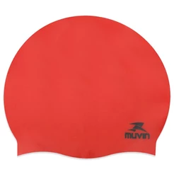 Touca de Natação Muvin Silicone Slim Profissional Piscina Treino