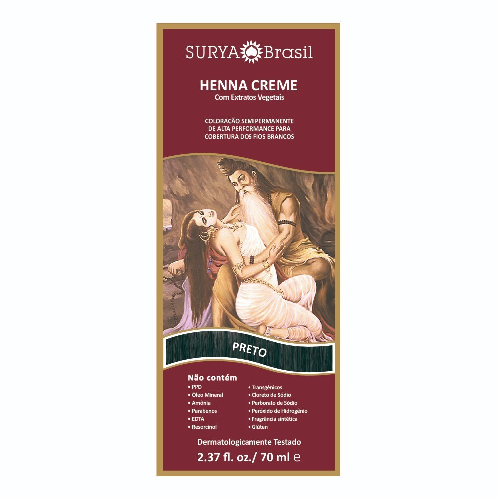 Tintura Surya Brasil Henna Creme 15 Tonalidades