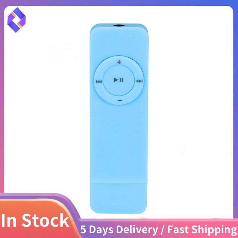 Mini Reprodutor De MP3 Elegante Tira Portátil Esporte Sem Perdas Som Música Mídia Suporte Até 32GB Cartão Micro-TF (Azul