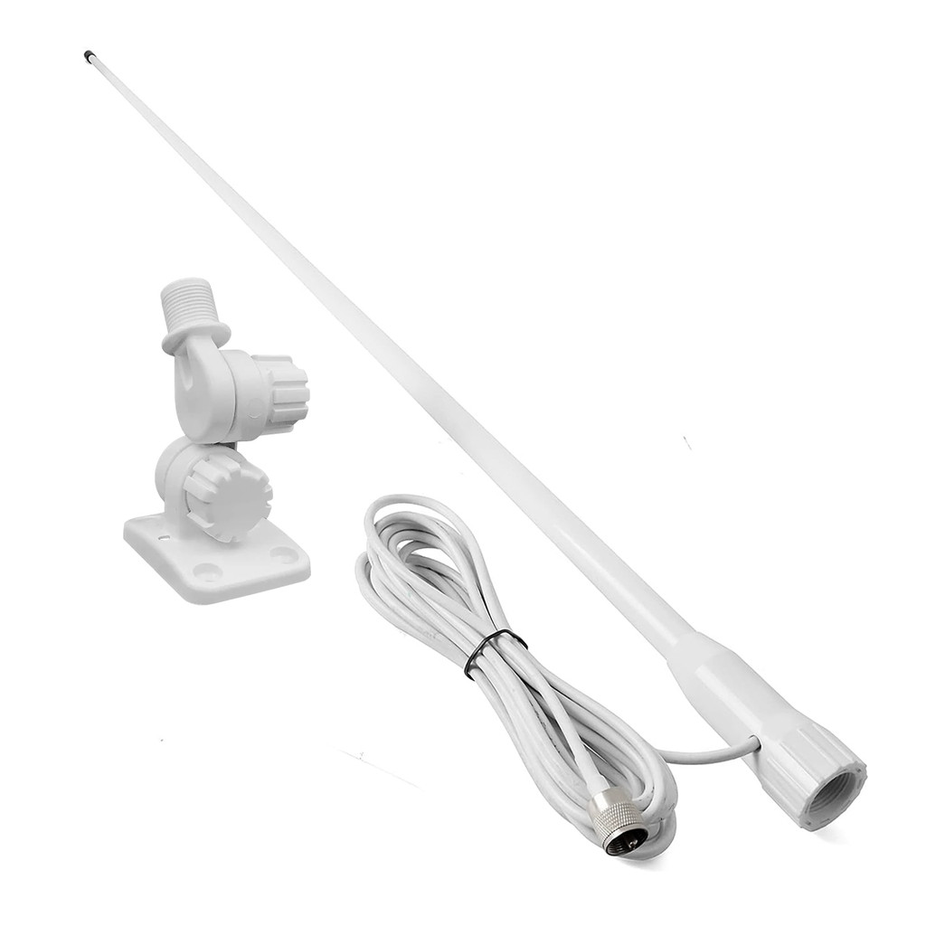 Antena VHF Para Rádio Marítimo 3dB 156-163mHz 2,4M