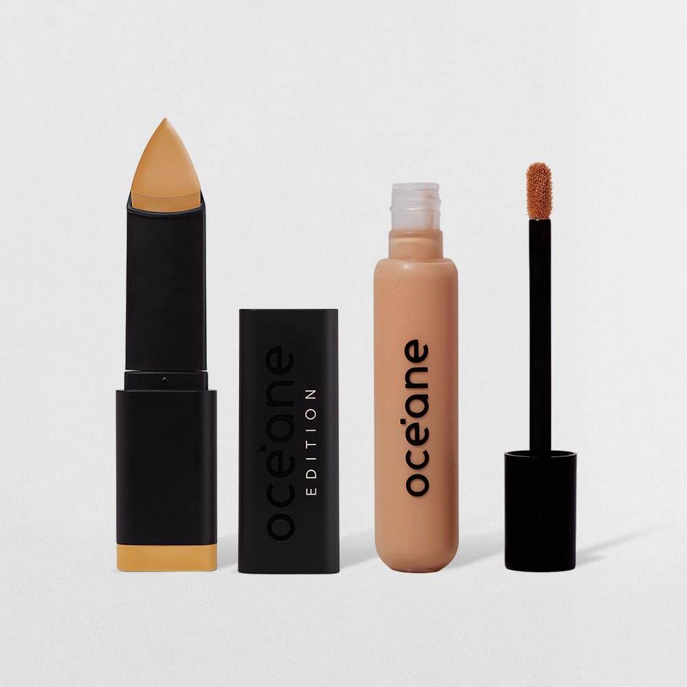 Kit Base em Bastão Honey + Corretivo Líquido Médium Océane Edition (2 Produtos)
