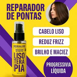 Óleo Reparador de Pontas Lisoterapia 60 ml Anti Frizz , Selador de Pontas e Brilho Capilar