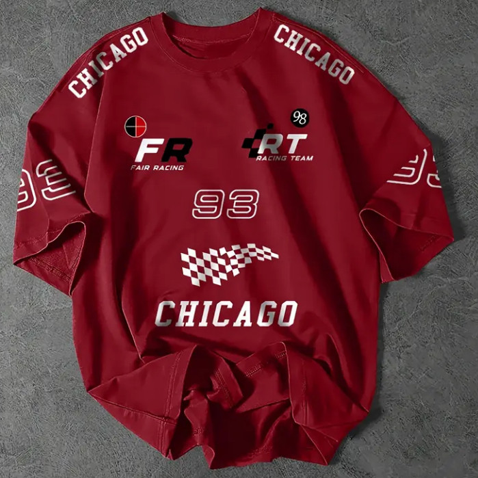 Camiseta T-shirt Unissex Streetwar Chicago 93 Racing em Oferta na Shopee