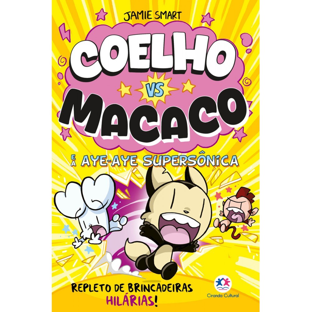 Livro Coelho vs macaco e a Aye-aye supersônica - Livro 4