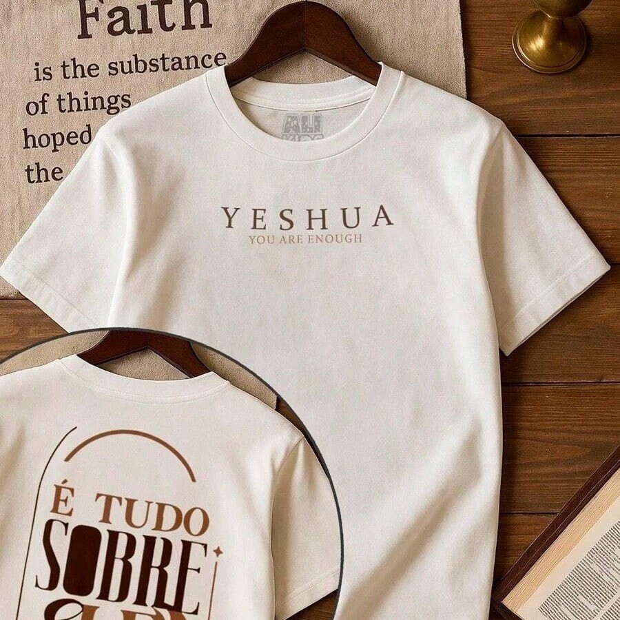 Camiseta Infantil E Juvenil Menino Camisa Gospel Tudo sobre Ele 2 Ao 14 Anos Jesus — imagem 2 de 2