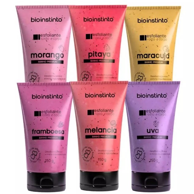 Bio Instinto Esfoliante Corpo e Rosto 150g Bisnaga em Oferta na Shopee