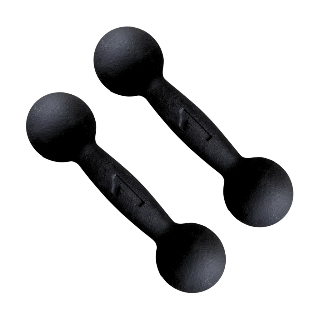 Par Halter Bola Pintado 1kg cada P/Musculação