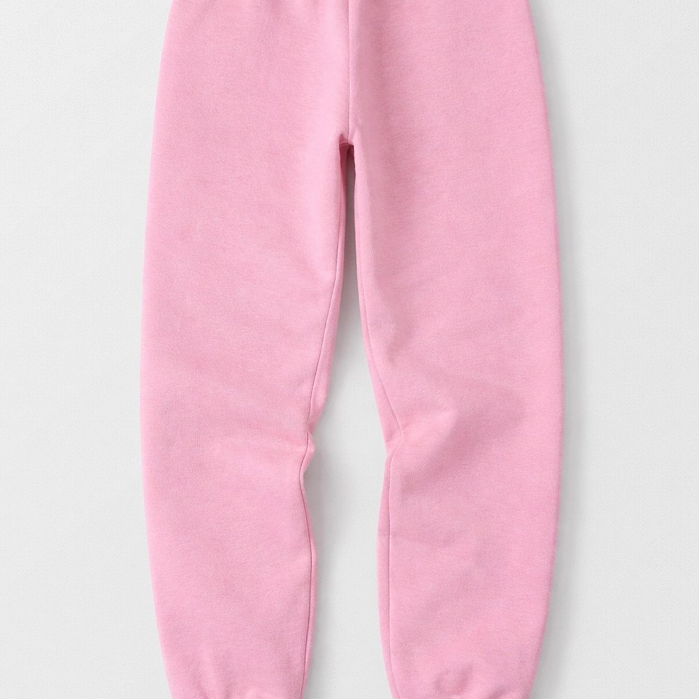 Calça Moletom Peluciada Básica - Rosa